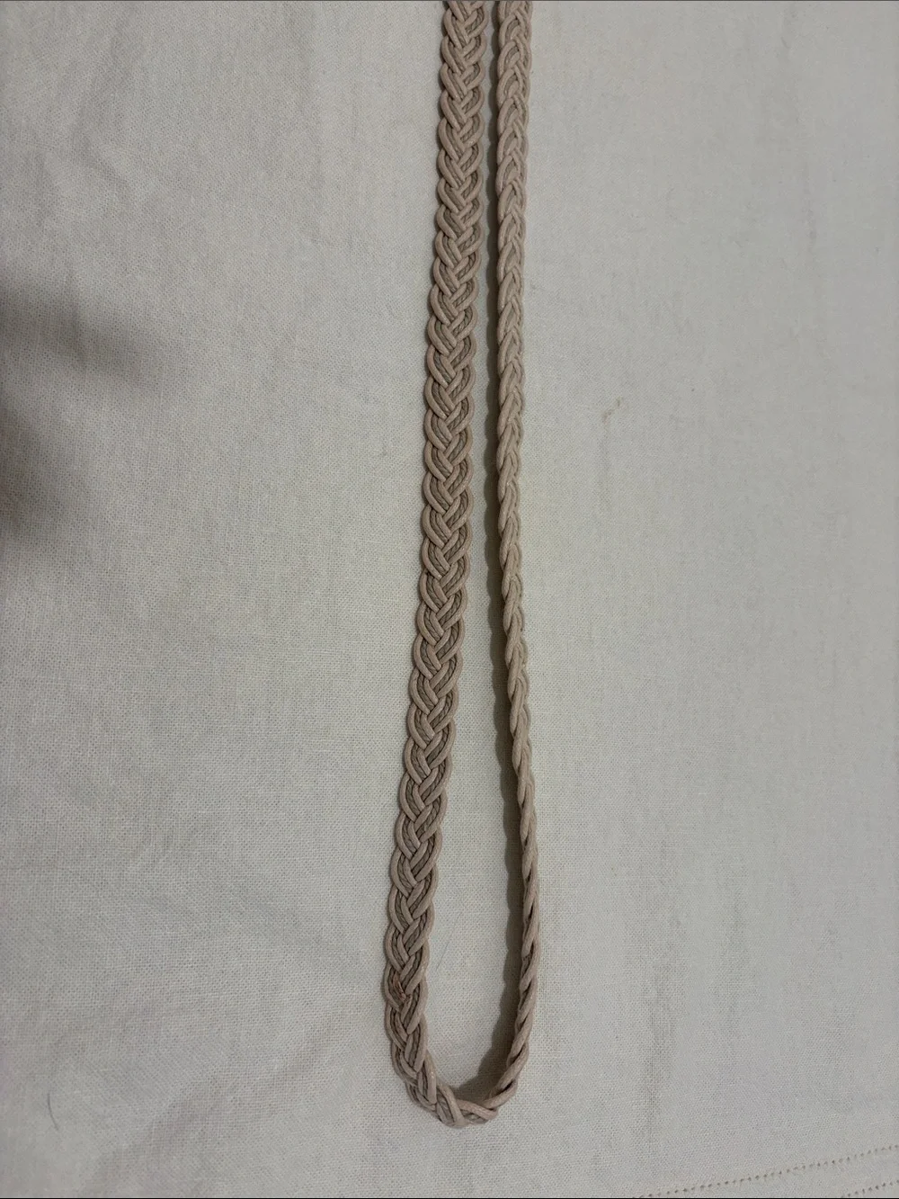 Off White Woven Belt